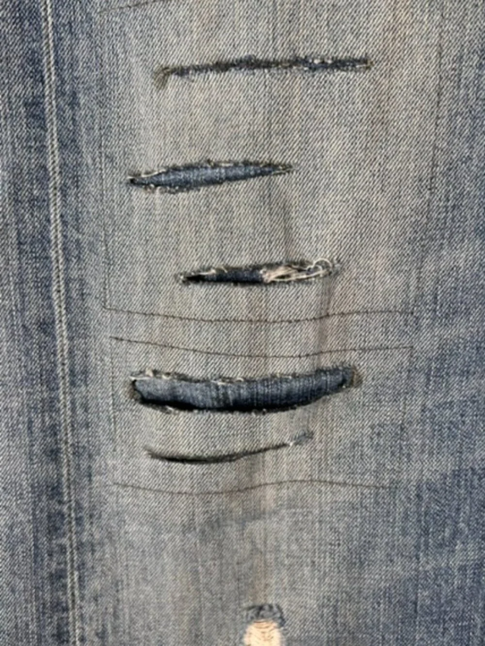 Levi's 501 Straight Leg Button Fly Unisex Sz 31x32 Y2K Distressed Red Inner
